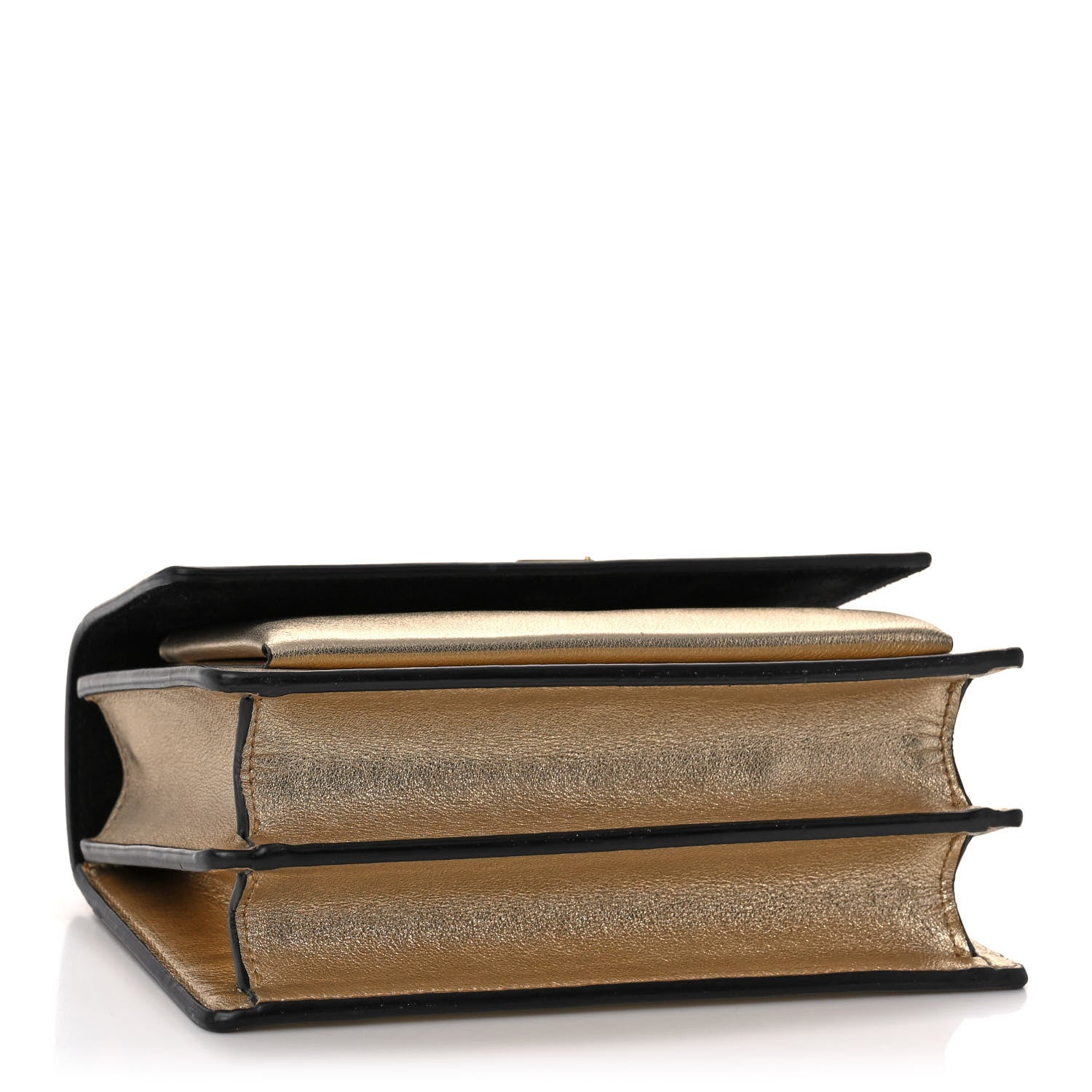 Saint Laurent Metallic Calfskin Small Monogram Sunset Gold 4 of 12