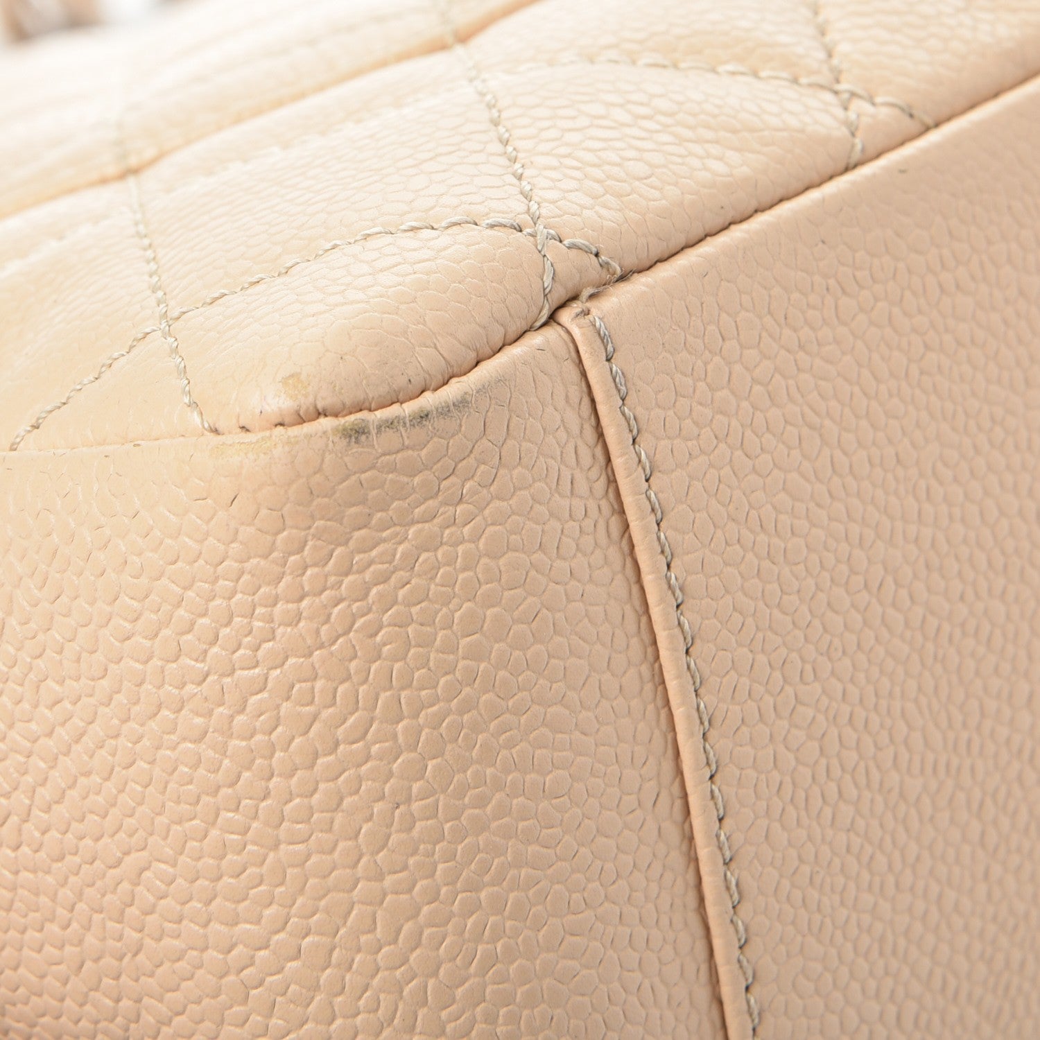 Chanel Caviar Quilted Grand Shopping Tote GST Beige Clair 18 of 18