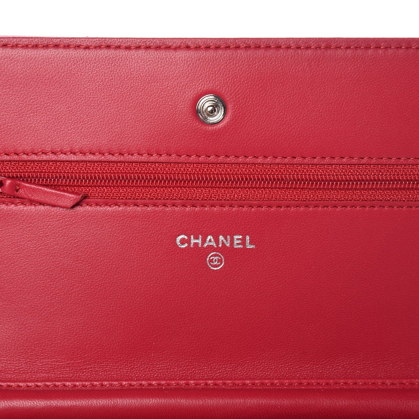 Lambskin Quilted Wallet On Chain WOC Fuchsia