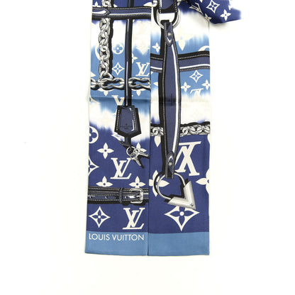 Louis Vuitton Silk Monogram Escale Confidential Bandeau Blue 2 of 3