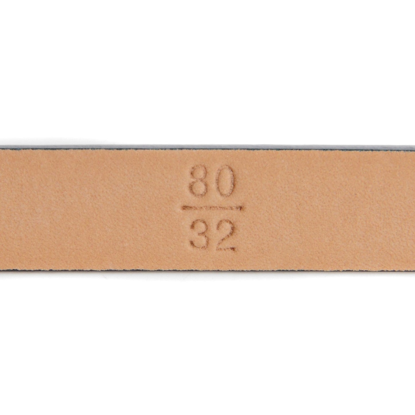 Leather CC Logo Skinny Belt 80 32 Navy Blue