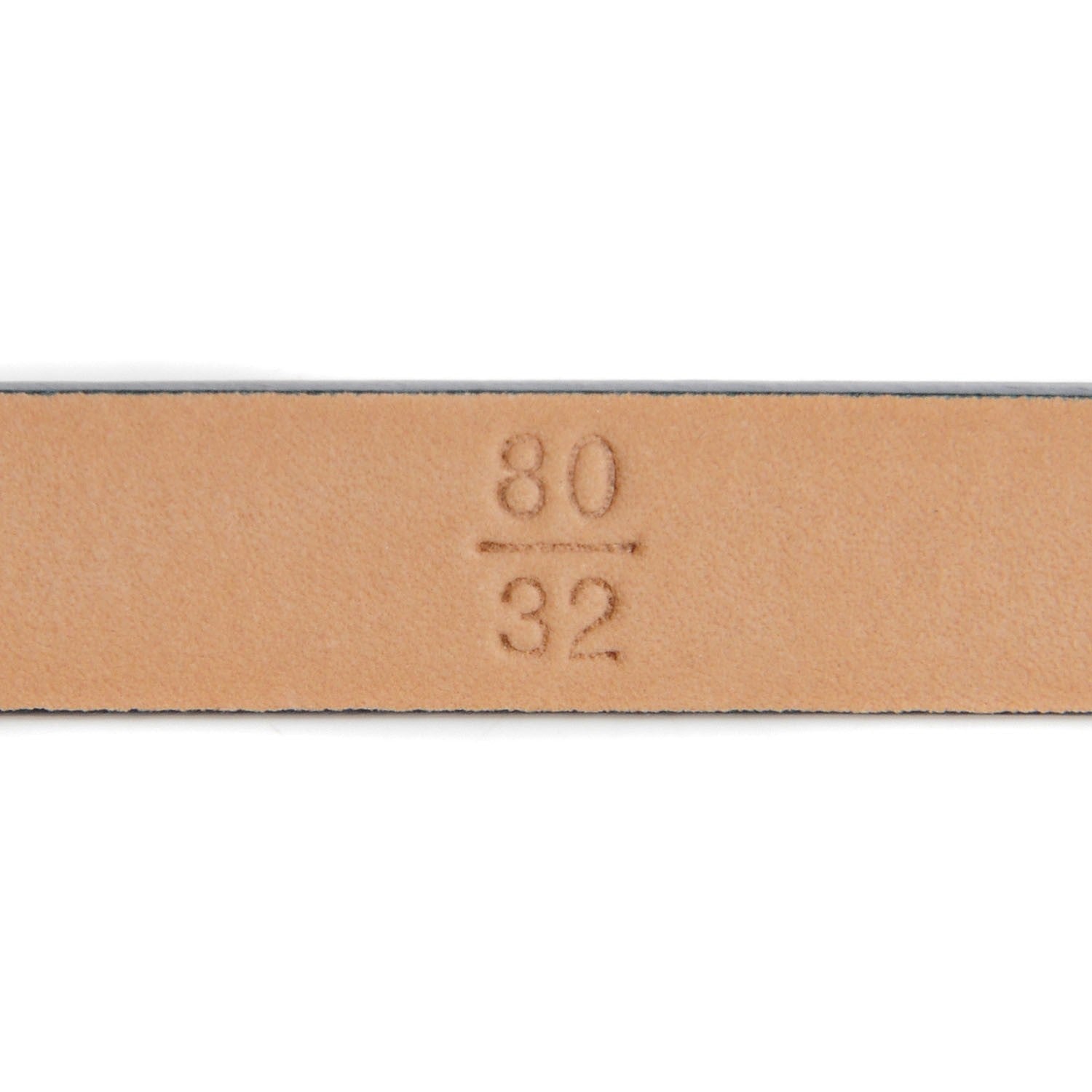 Chanel Leather CC Logo Skinny Belt 80 32 Navy Blue 5 of 6