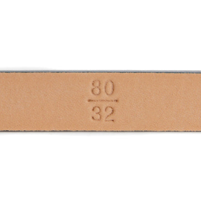 Chanel Leather CC Logo Skinny Belt 80 32 Navy Blue 5 of 6