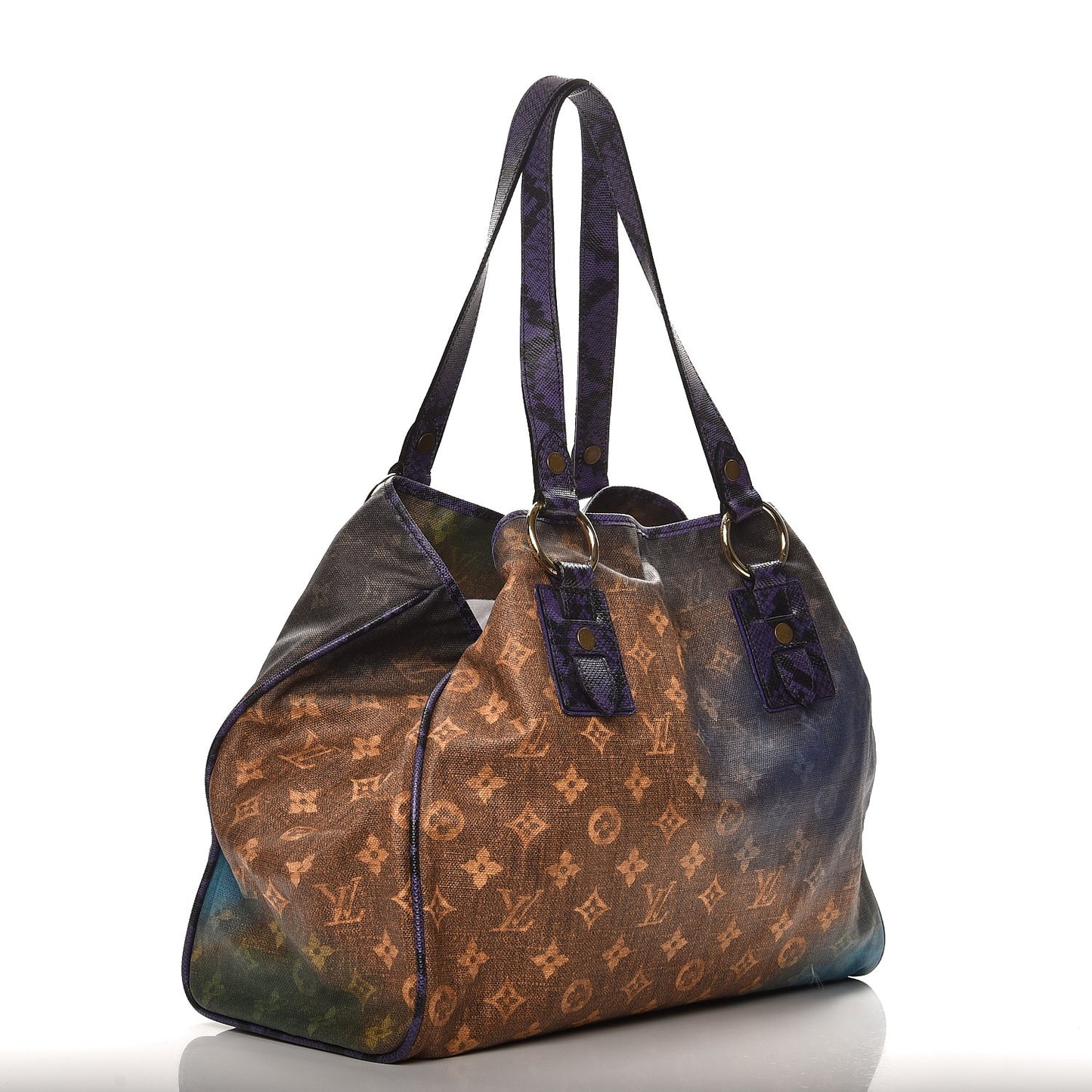 Monogram Karung Heartbreak Jokes Tote Violet