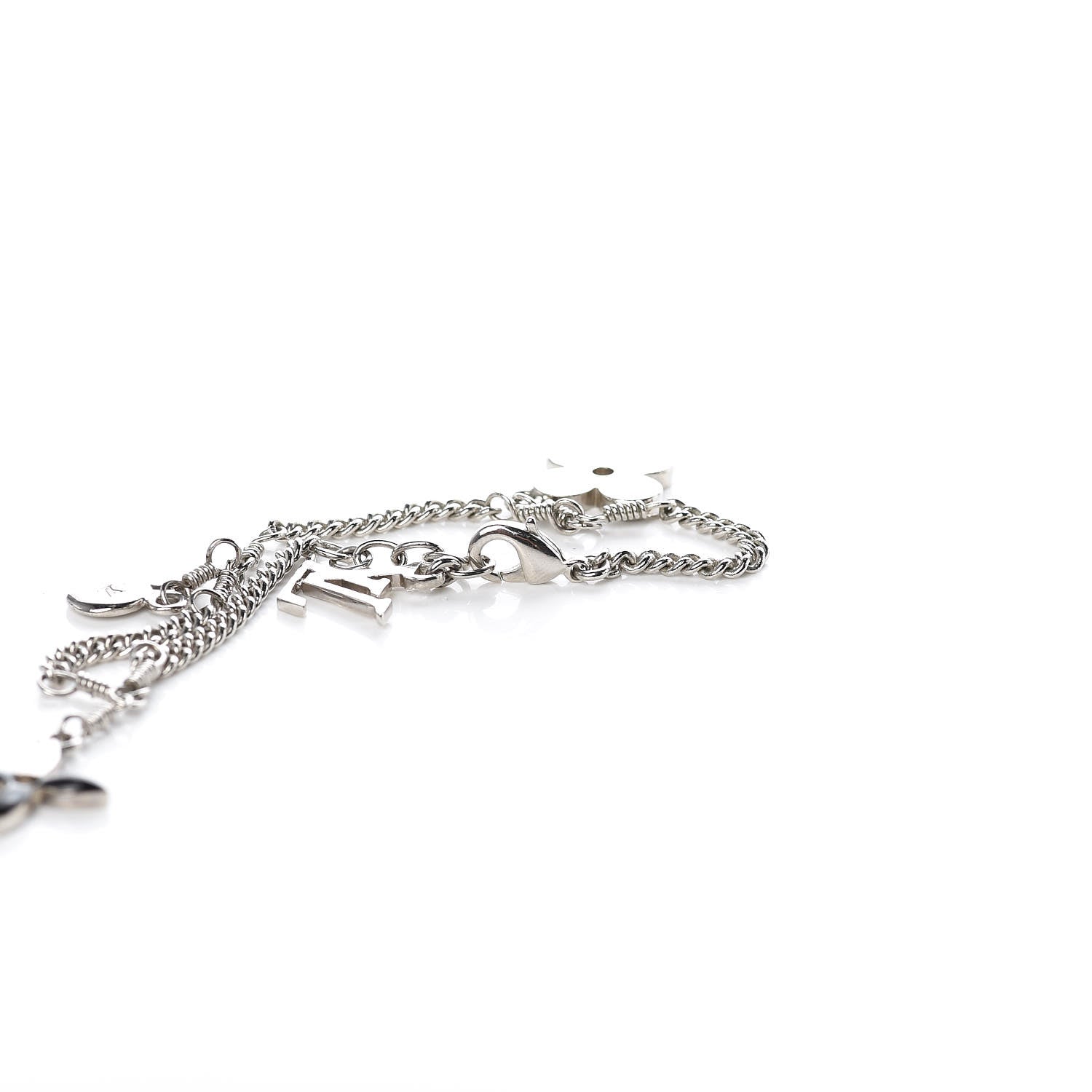 Louis Vuitton Sweet Monogram Charm Bracelet Silver Black 4 of 4