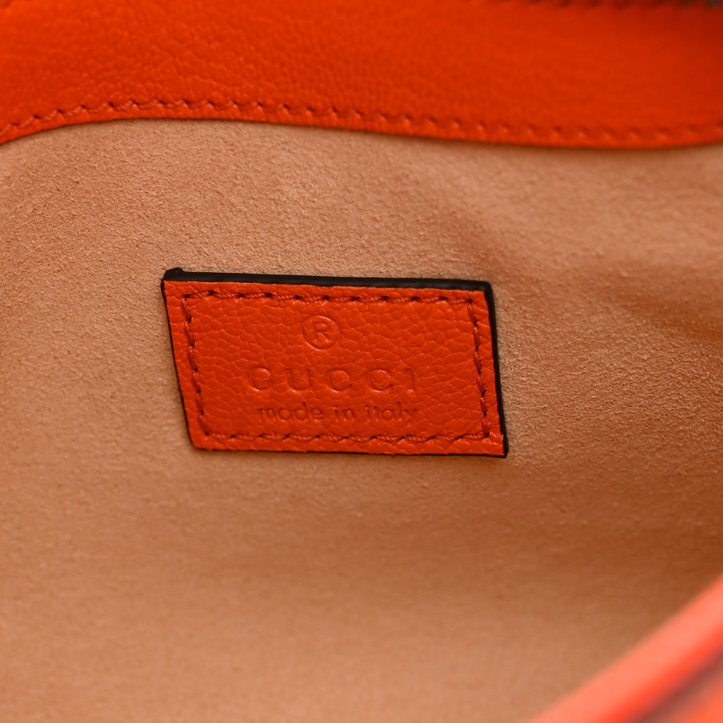 Goatskin Mini Aphrodite Shoulder Bag Orange