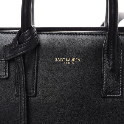 Saint Laurent Calfskin Nano Sac De Jour Black 7 of 14