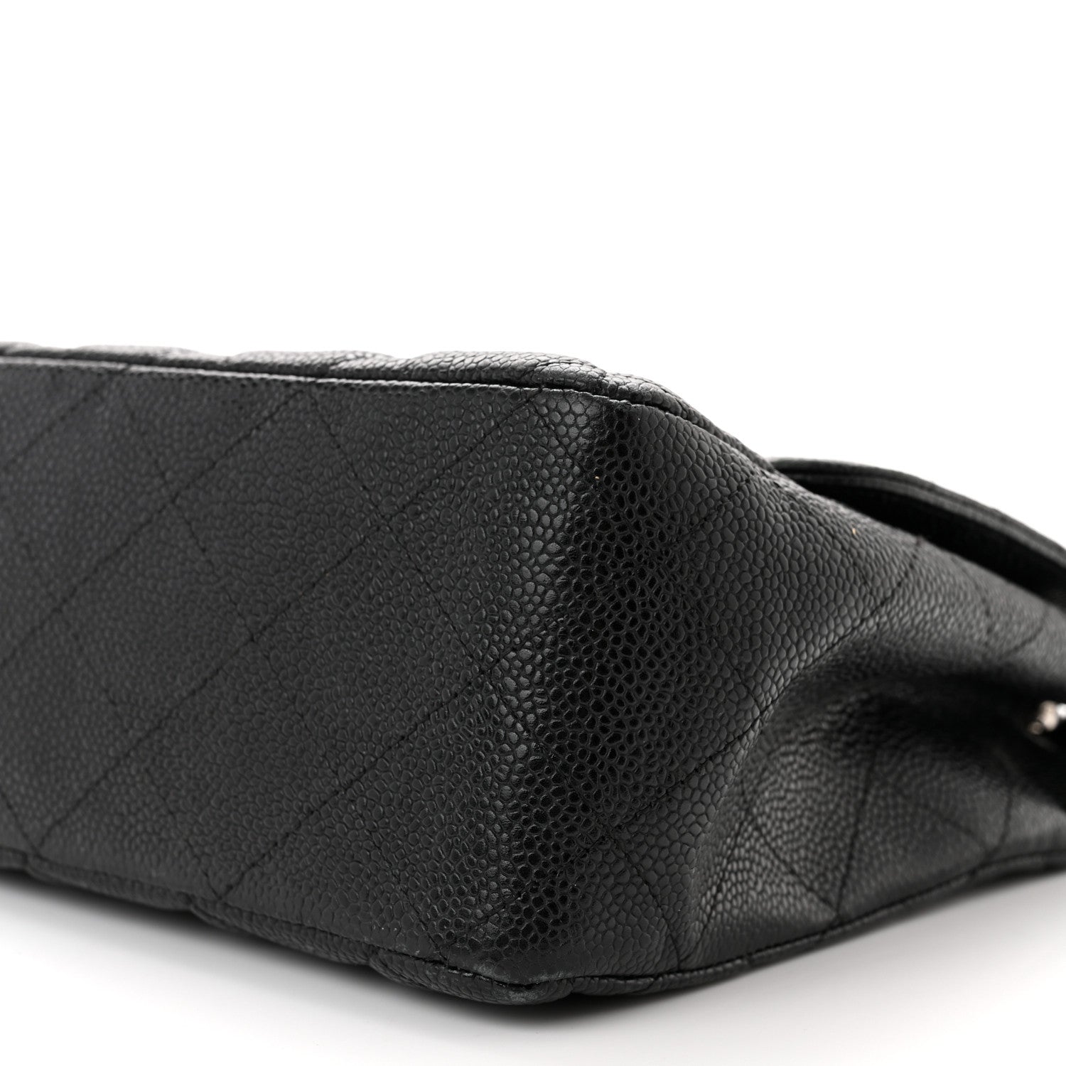 Chanel Caviar Quilted Jumbo Single Flap Black 9 of 10