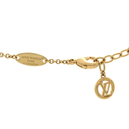 Louis Vuitton Metal Resin Louisa Necklace Gold 5 of 5
