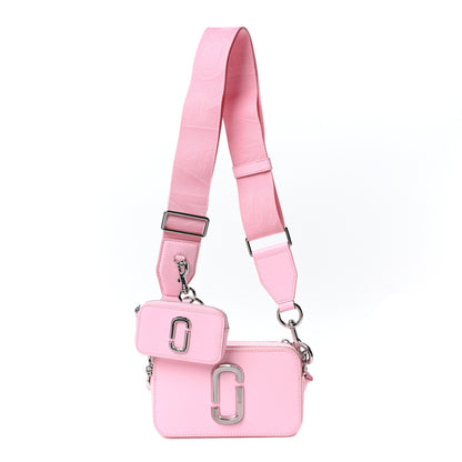 Marc Jacobs Saffiano Utility Snapshot Camera Bag Bubblegum 1 of 10