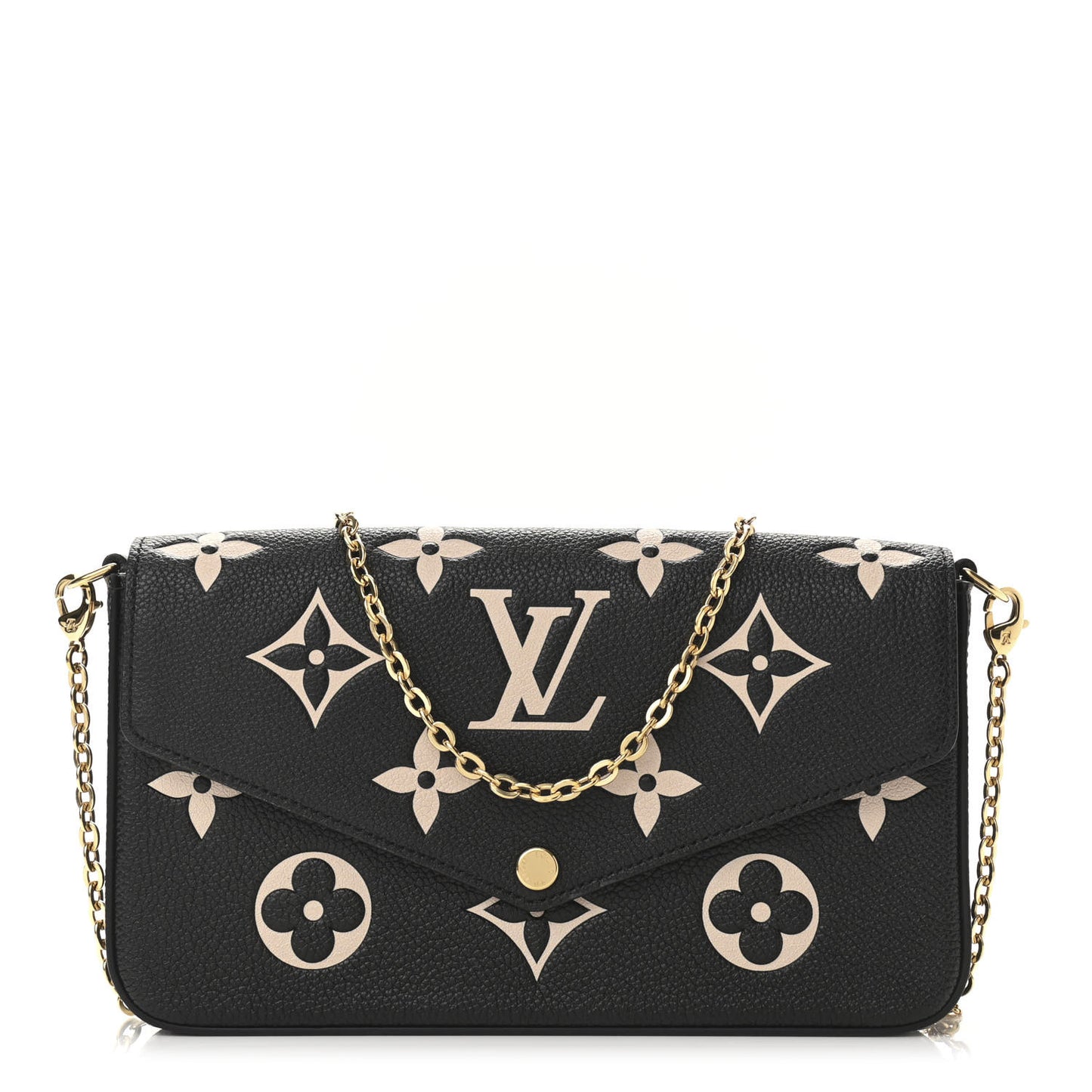 Empreinte Monogram Giant Felicie Pochette Black Beige