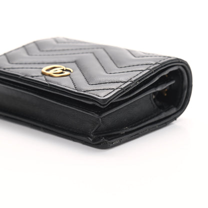 Gucci Calfskin Matelasse GG Marmont Mini Wallet On Chain Black 8 of 8