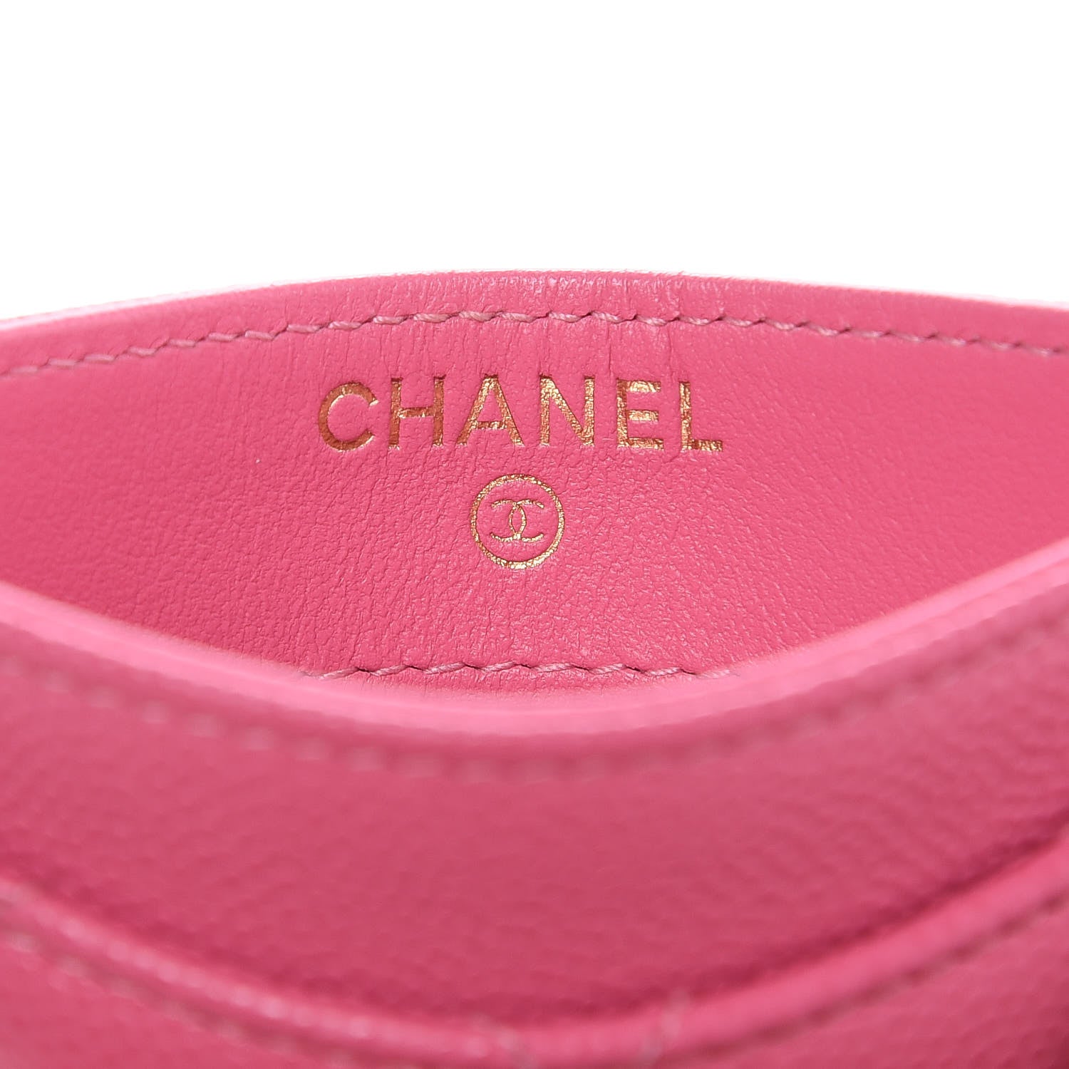 Chanel Caviar Quilted Card Holder Pink 6 of 10
