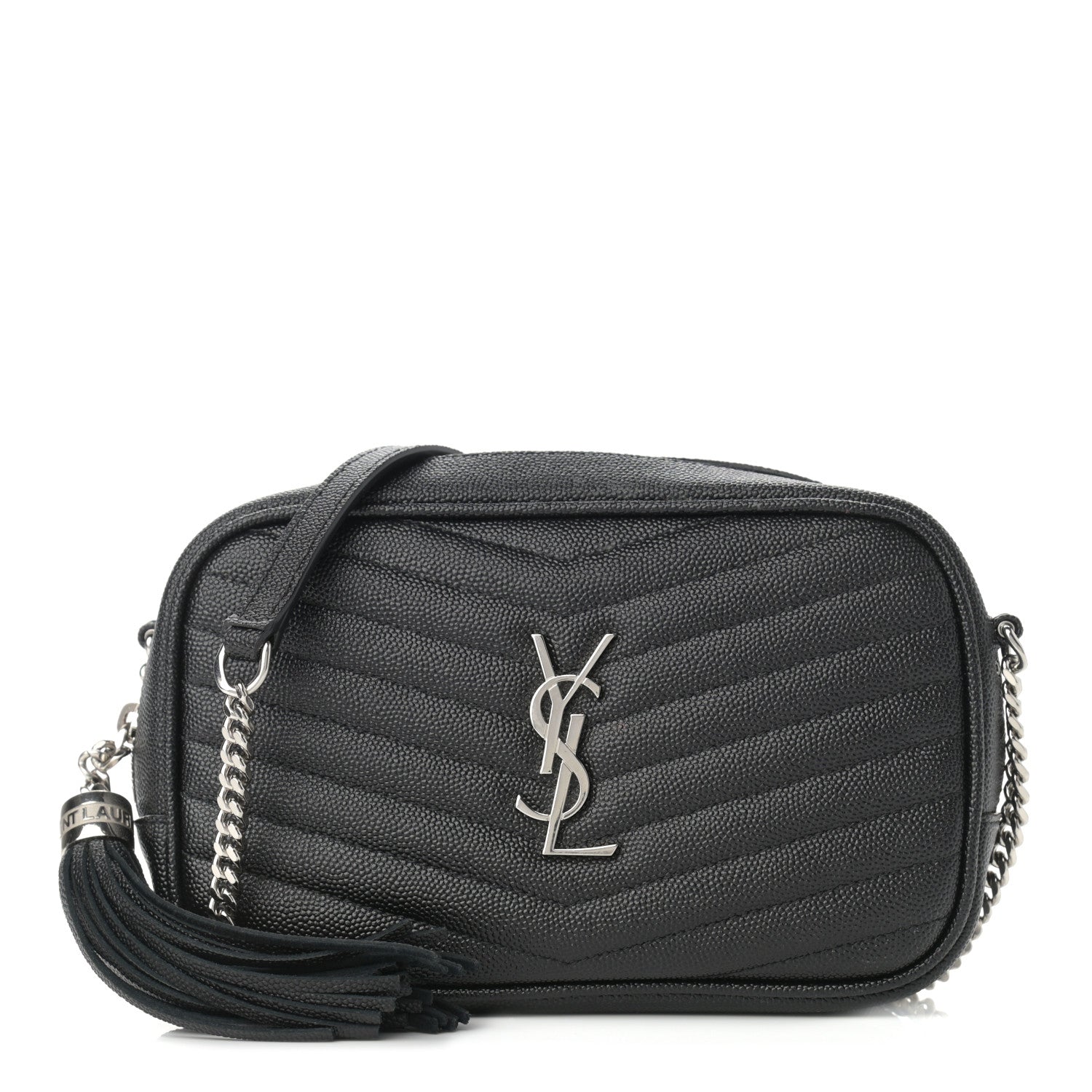 Saint Laurent Grain De Poudre Matelasse Monogram Mini Lou Camera Bag Asphalt 1 of 10
