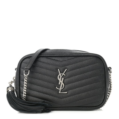 Saint Laurent Grain De Poudre Matelasse Monogram Mini Lou Camera Bag Asphalt 1 of 10