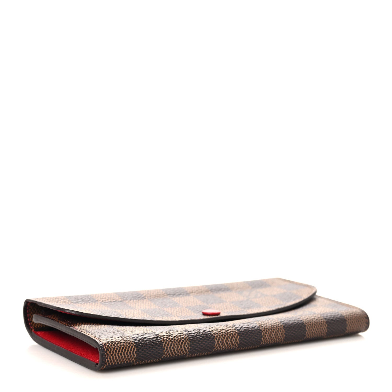 Louis Vuitton Damier Ebene Emilie Wallet Red 4 of 6