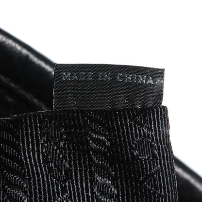 Prada Vitello Daino Tessuto Nylon Tote Nero Black 5 of 10