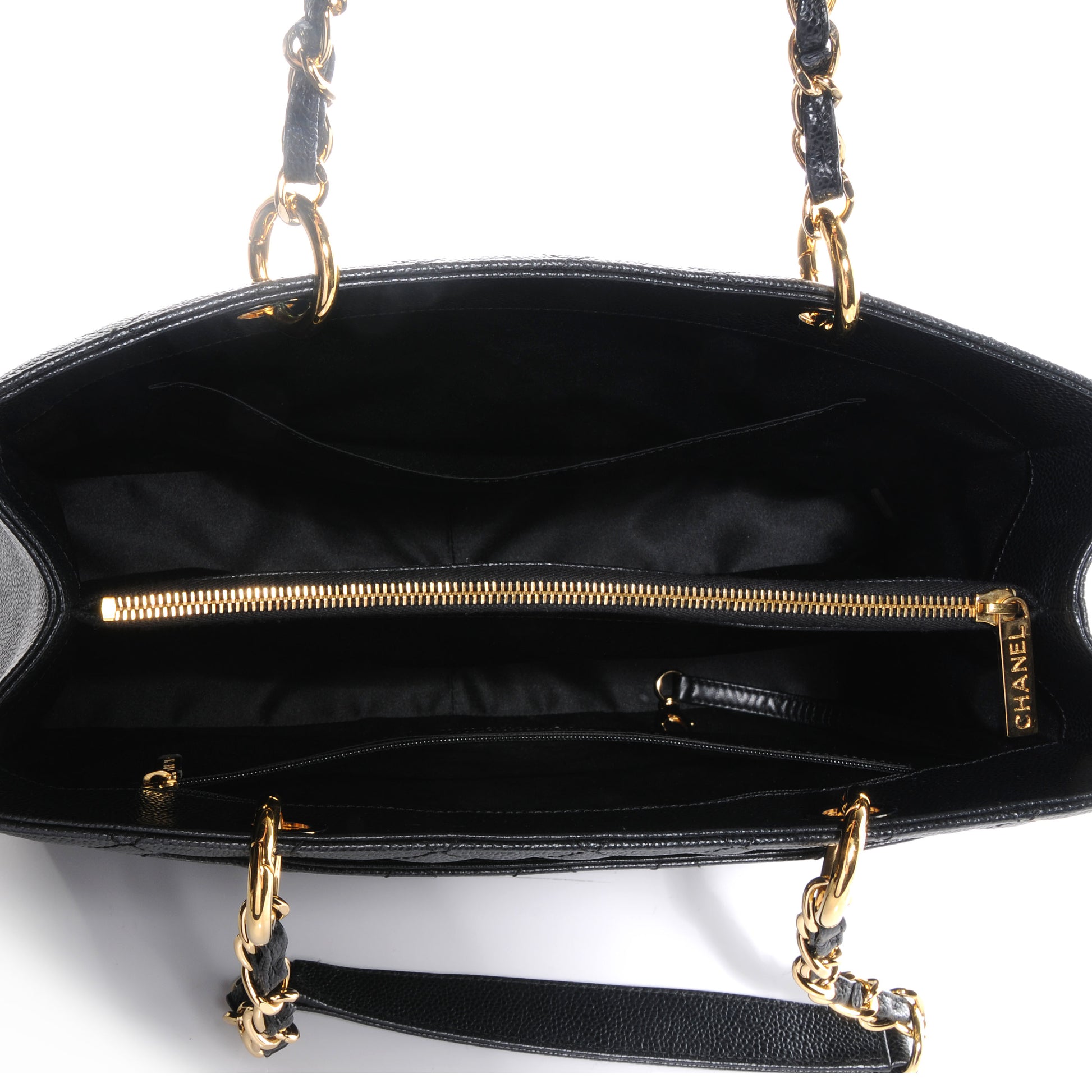 Chanel Caviar Grand Shopping Tote GST Black 6 of 9