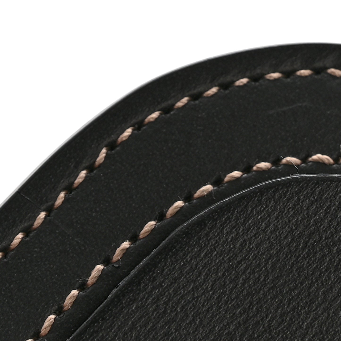 Calfskin Luggage Tag Black