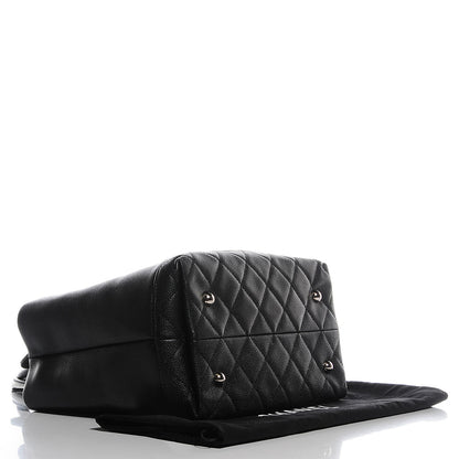Chanel Soft Caviar CC Medium Top Handle Tote Black 4 of 7