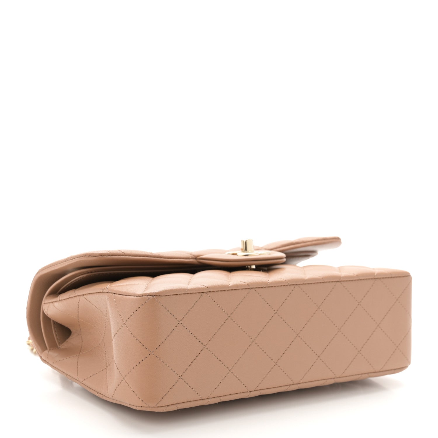Chanel Lambskin Quilted Small Double Flap Beige 4 of 11