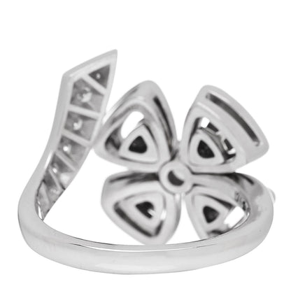Bulgari 18K White Gold Diamond Fiorever Bypass Ring 52 6 3 of 6