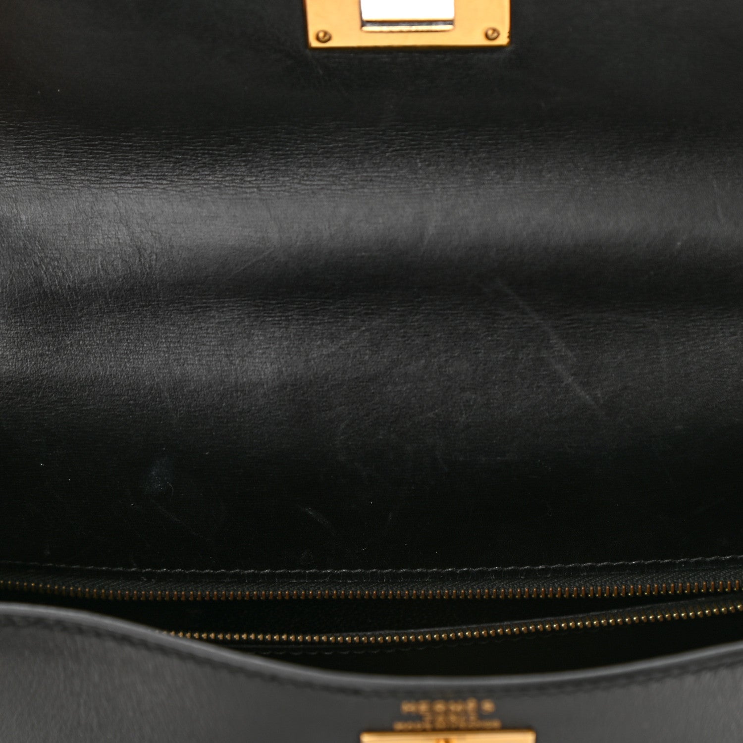 Hermes Box Kelly Retourne 28 Black 10 of 10