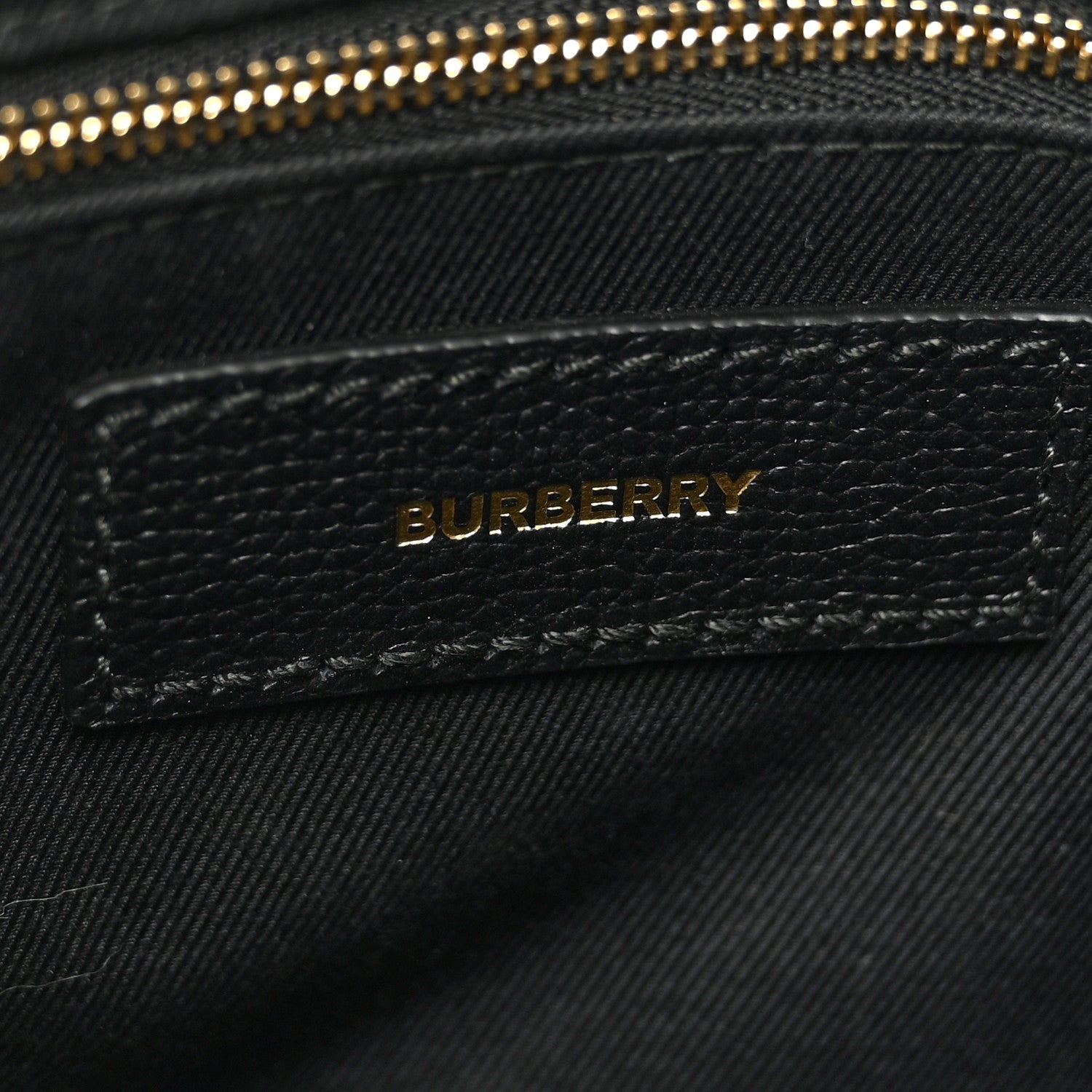 Burberry Derby Calfskin House Check Medium Banner Tote Black 7 of 12