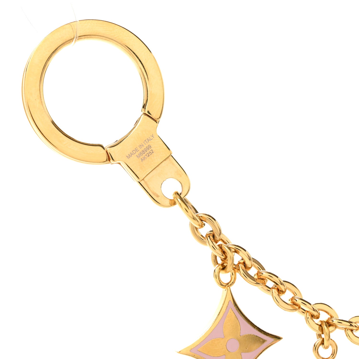 Louis Vuitton Monogram Spring Street Bag Charm Key Holder Gold