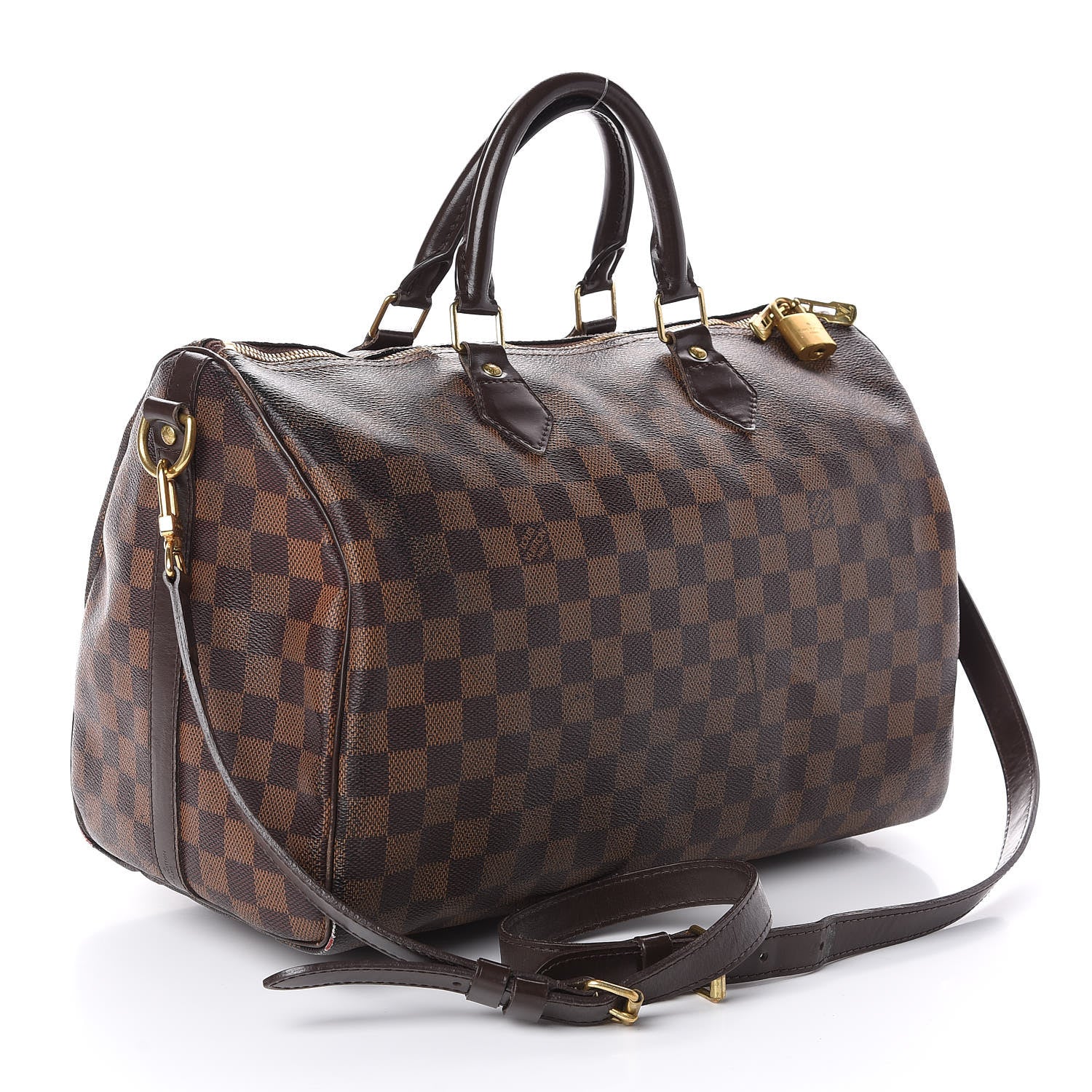 Louis Vuitton Damier Ebene Speedy Bandouliere 35 2 of 10