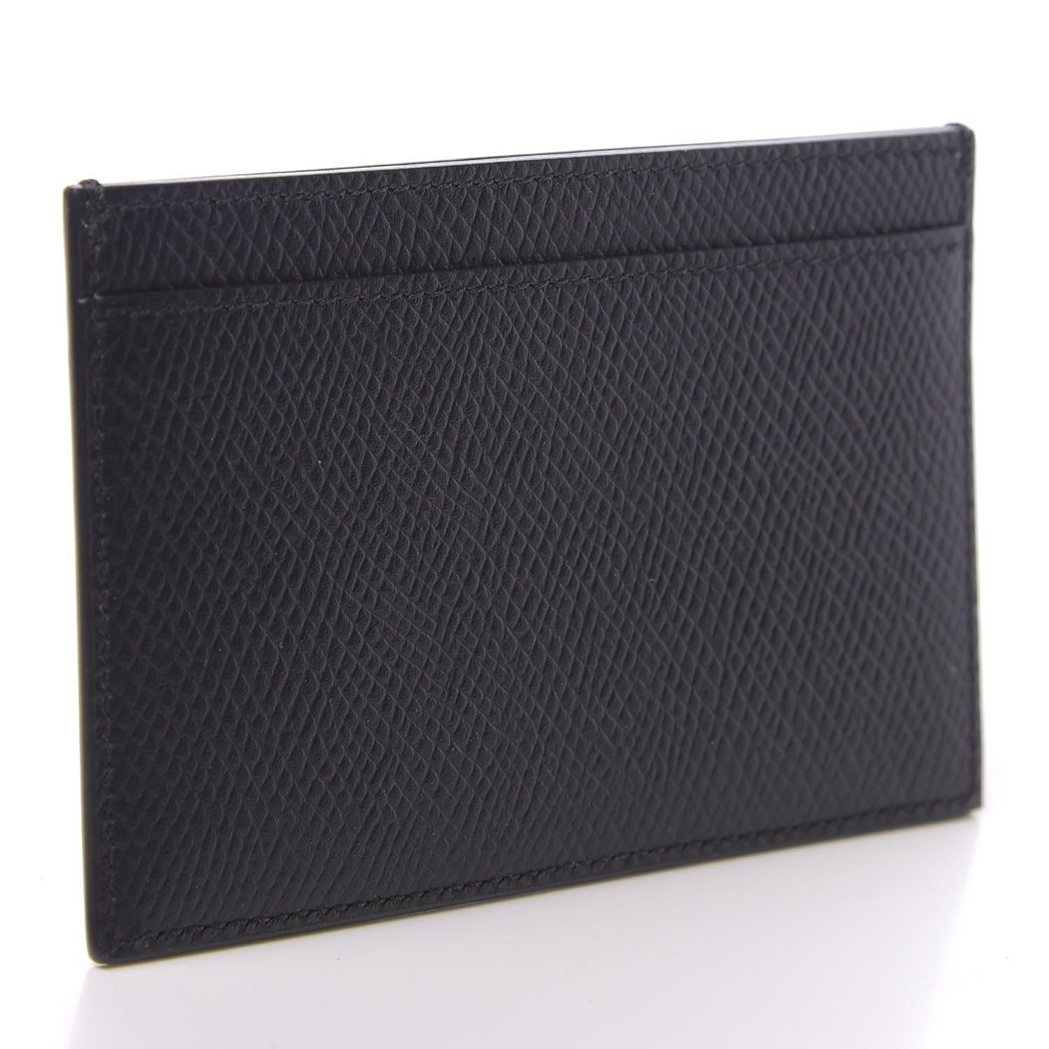 Celine Grained Calfskin Card Holder Black 3 of 7