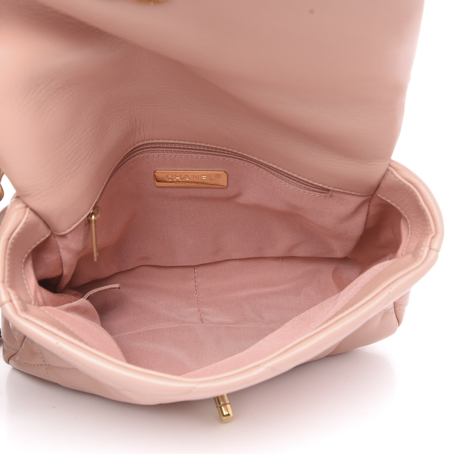 Chanel Goatskin Quilted Medium 19 Flap Light Pink 5 of 11