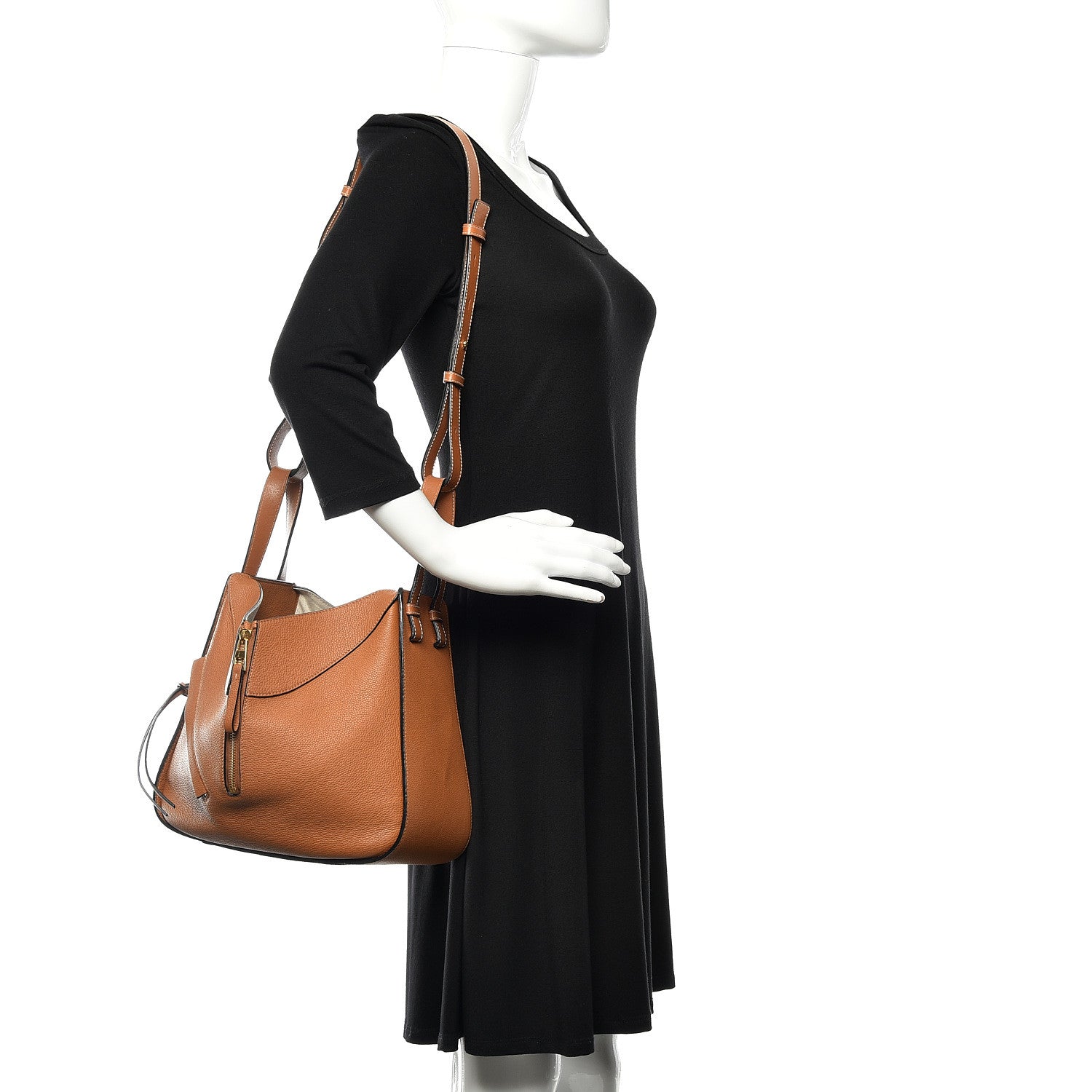 Loewe Calfskin Medium Hammock Shoulder Bag Tan 2 of 13