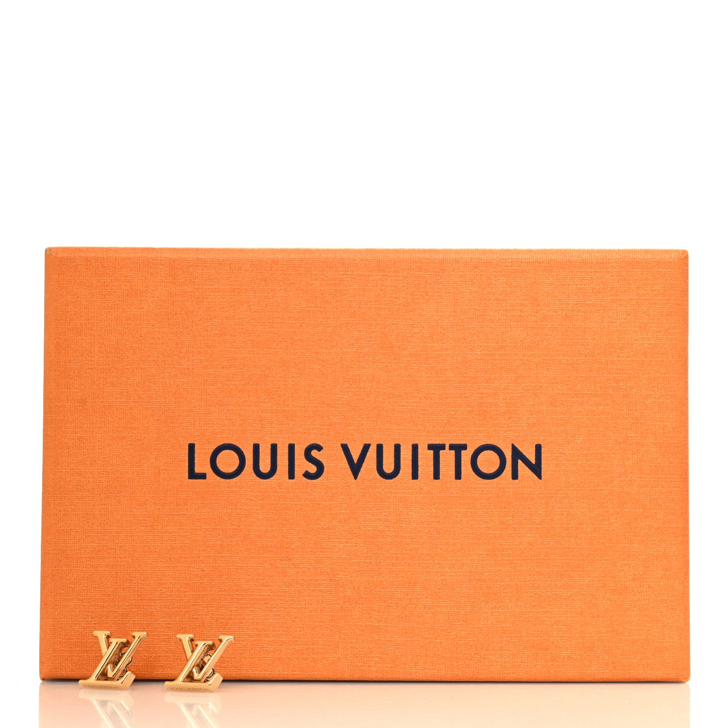 Louis Vuitton Metal LV Iconic Earrings Gold 6 of 6