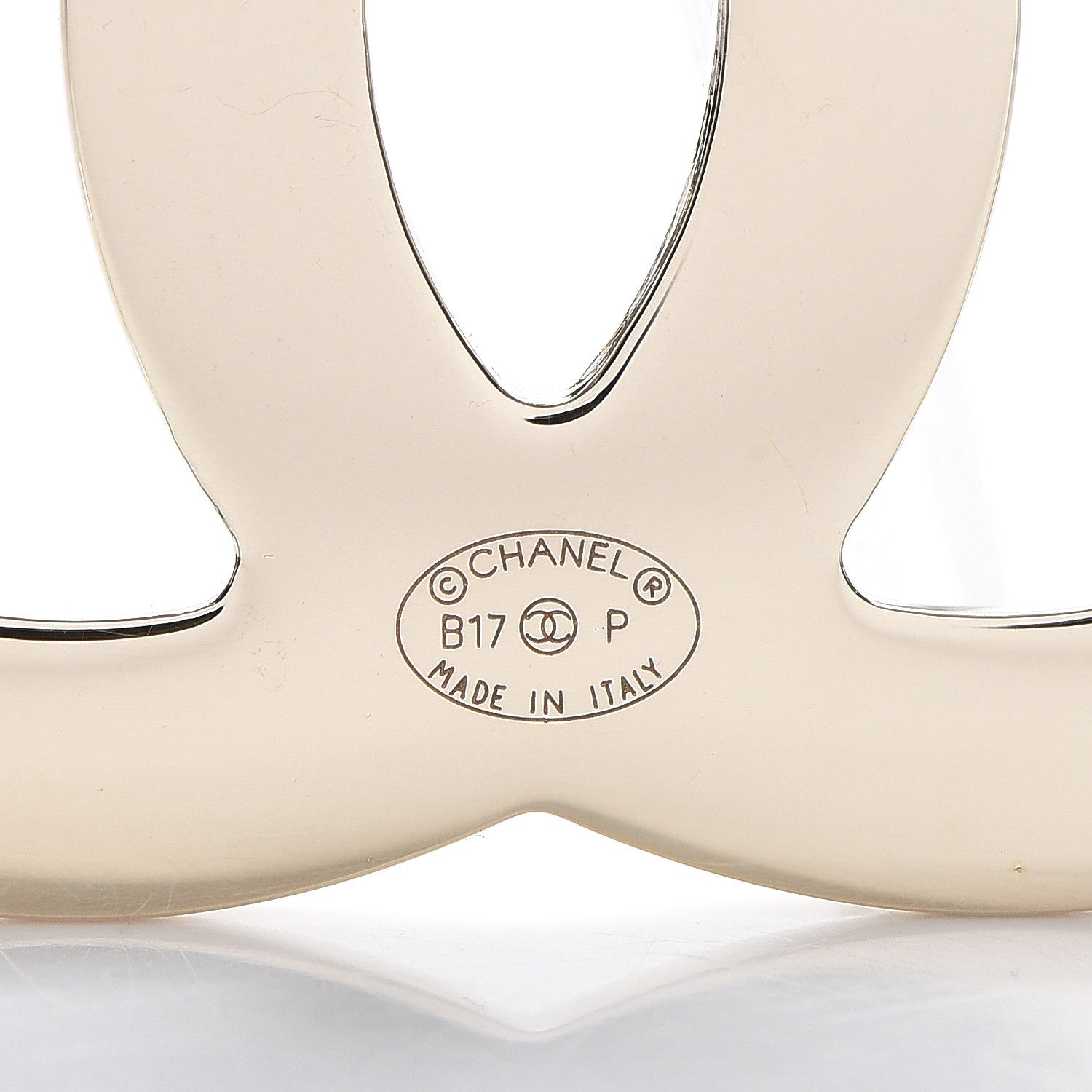 Chanel Metal CC Brooch Light Gold 4 of 6