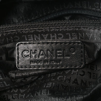 Chanel Lambskin Pleated CC Shoulder Bag Black 6 of 10