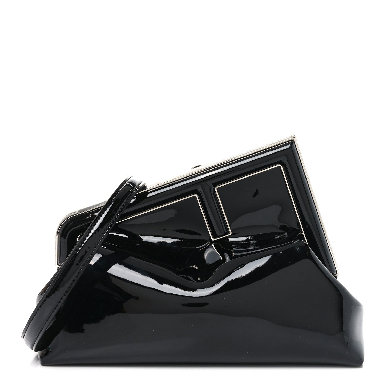 Fendi Patent Midi Fendi First Black 1 of 10