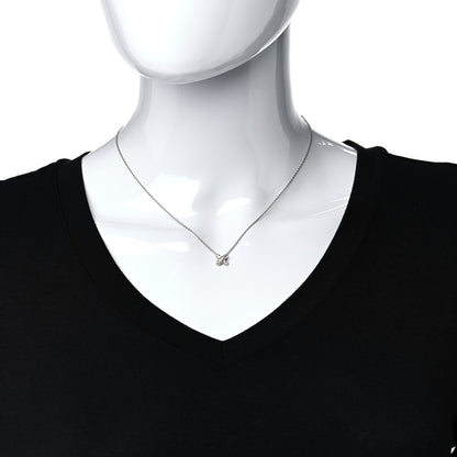 Tiffany Platinum Diamond Cross Stitch Pendant Necklace 2 of 5