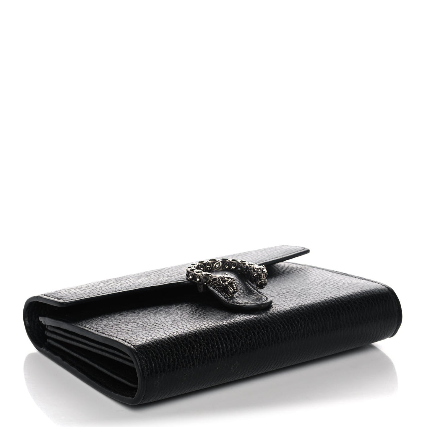 Calfskin Mini Dionysus Chain Wallet Black