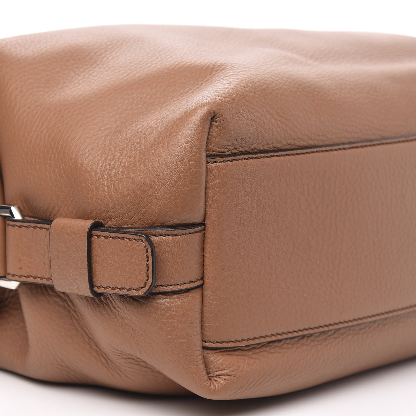 Grained Calfskin Small Nightingale Caramel