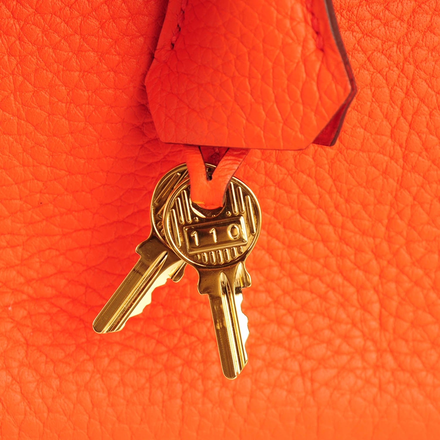 Hermes Taurillon Clemence Birkin 30 Orange Poppy 9 of 27