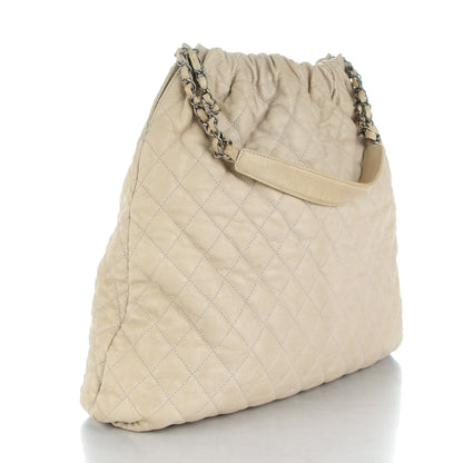 Chanel Caviar Quilted Large Elastic Tote Gray 3 of 8