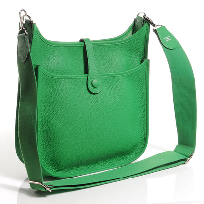 Hermes Taurillon Clemence Evelyne III PM Bambou 3 of 8