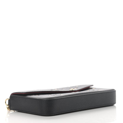 Louis Vuitton Empreinte Monogram Giant Felicie Pochette Black Beige 6 of 13