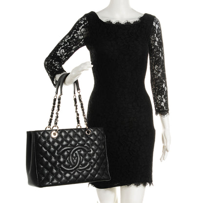 Chanel Caviar Grand Shopping Tote GST Black 2 of 7