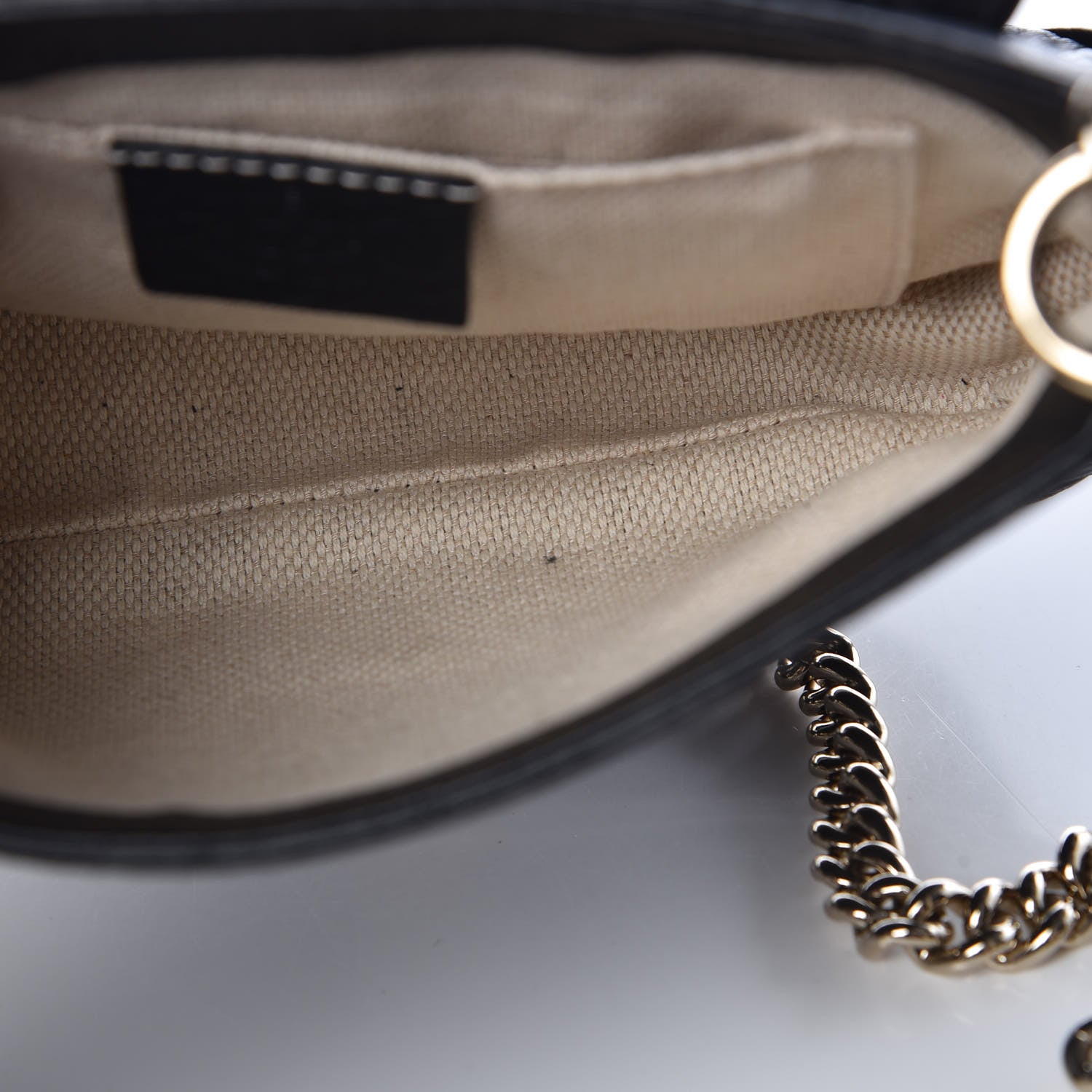 Gucci Pebbled Calfskin Small Soho Flap Crossbody Black 10 of 10