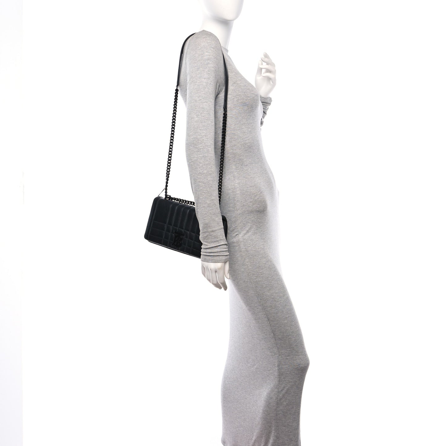 Lambskin Quilted Small Lola Bag Black