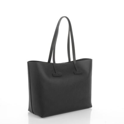 Tom Ford Grained Calfskin Small T Tote Black 2 of 10