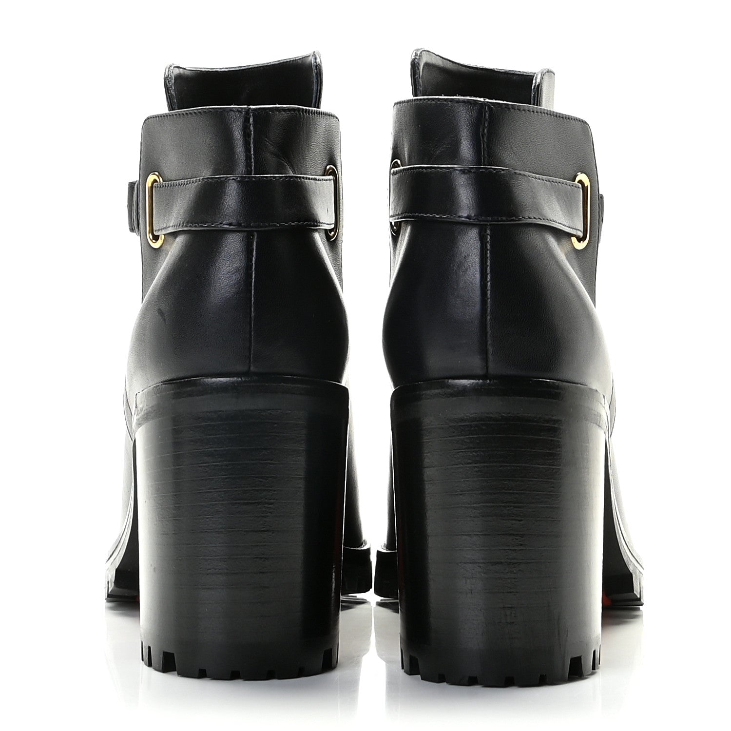 Christian Louboutin Calfskin Communa 70 Ankle Boots 39 Black 6 of 12
