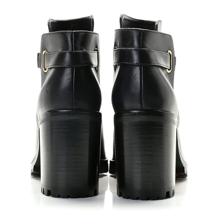 Christian Louboutin Calfskin Communa 70 Ankle Boots 39 Black 6 of 12